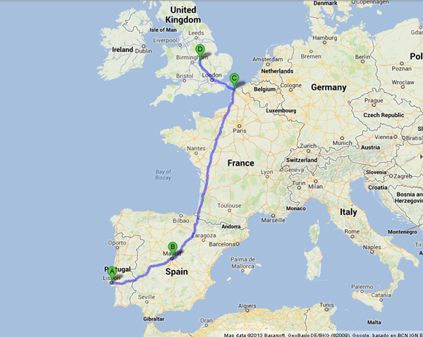 Lisbon-Portugal-to-Narborough-UK-GoogleMaps