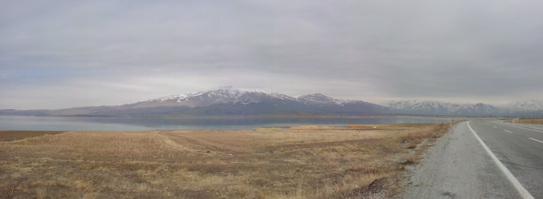 Looking across Lake Van from the south-east side. 